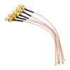 5Pcs RPSMA Female RF Antenna Coax Coaxial Cable Connector 50 Ohm  15cm