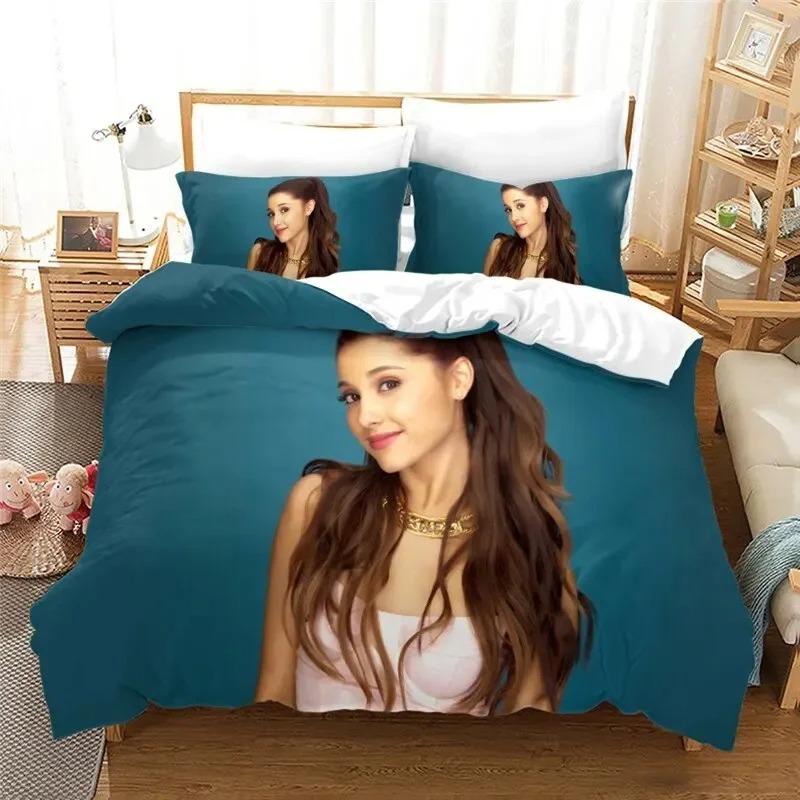 Ariana Grande Fashion Pop Singer Bedding Set Bedroom Soft Modern Bedspreads Comefortable Kids Duvet Cover Quilt Cover Pillowcase