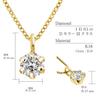 Lala Christie Necklace with Natural D SI 18K Certificate of Women's 0.1ct Diamond, Color, Grade, Gold, Authenticity, lp56-0028-yg