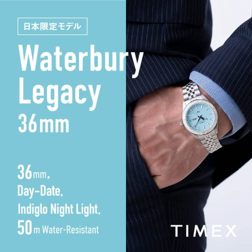Timex Watch WATERBURY LEGACY Japan Limited 36MM Waterbury Legacy TW2V66500 Silver