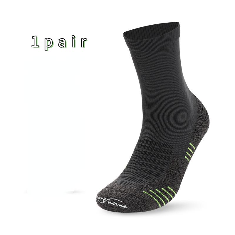 Storlek 39-44 Herr Mellånga Tunna Basketstrumpor Frotterad Sula Praktiska Sportstrumpor