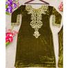 Traditional Heavy Viscose Velvet Salwar Suit Set with Embroidery, Kurta Pants, Ethnic Party Wear for Women