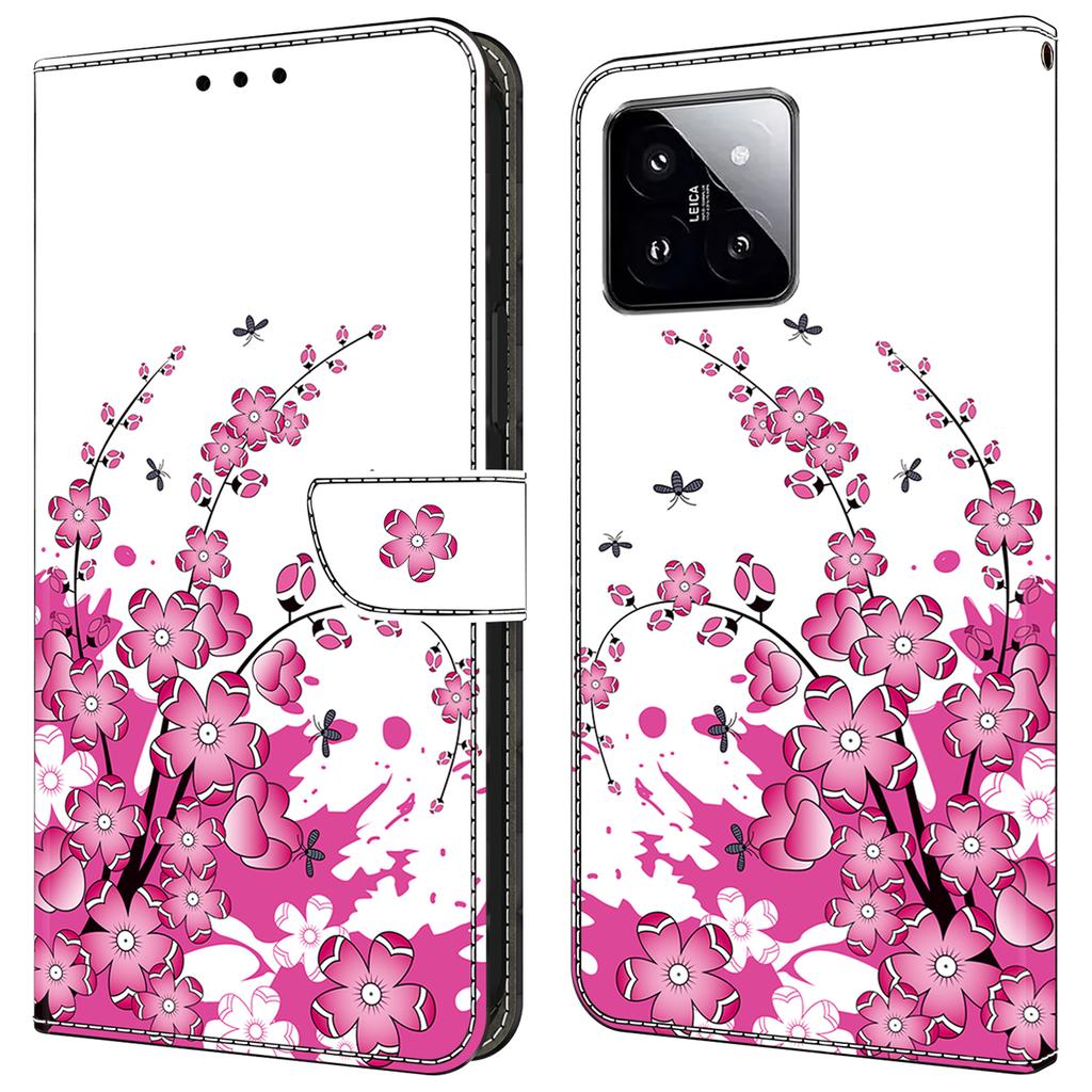 For Xiaomi 14 Wallet Case Pattern Printing PU Leather Phone Cover
