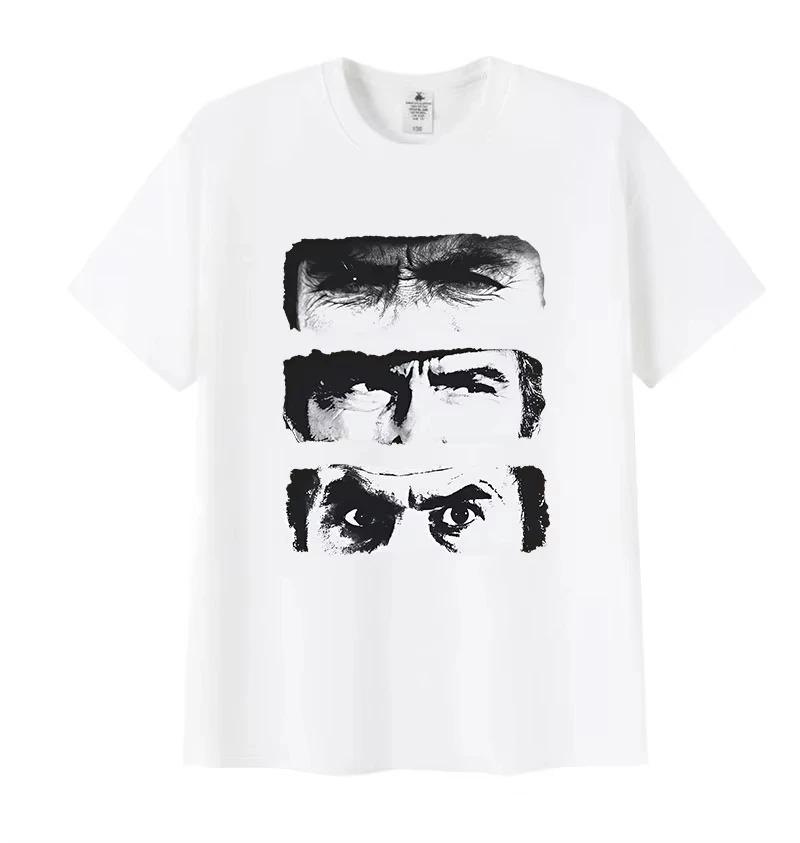 2026 The Good The Bad and Ugly TV Graphic Print Men Women Vintage Fashion Short Sleeve Tshirt  Gothic Cotton Tshirt