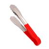 Utility Spring Tong Heat Proof Dishwasher Safe Stainless Steel Cooking Tong for Kitchen Outdoor Red