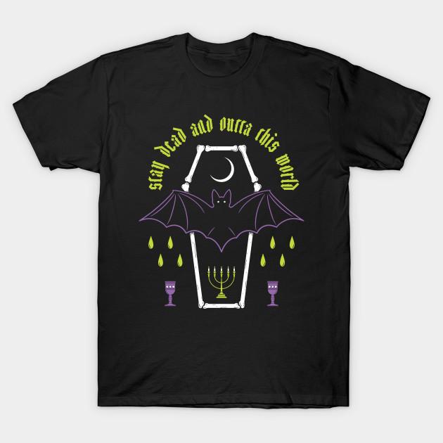 

Men Black Print T-shirt Stay Dead No-Cut Transfer Paper Print Cotton Tshirt XL чорний