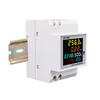 Din Rail AC Monitor 6IN1 110V 220V 380V 100A Voltage Current Power Factor Active KWH Electric Energy Frequency Meter VOLT AMP