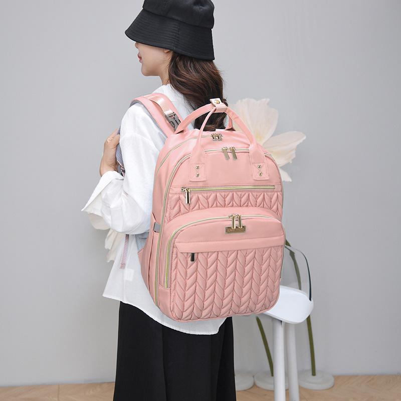 Schoolbag New Multifunctional Mommy Bag Baby Urine Pad Insulation Warehouse Bao Mom Backpack Multi-compartment Large Capacity Maternal and Infant Bag