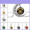 Harry Potter Retro Timeturner Necklace With Moonstone Pendant For Fans Special Characters Included