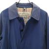 BURBERRY made in Italy Stainless collar coat 50 Navy Men's Used