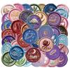 10/30/50pcs Transparent Cartoon Wax Stamp Stickers Colorful Graffiti Decal DIY Laptop Scrapbook  Notebook Aesthetic Seal Sticker
