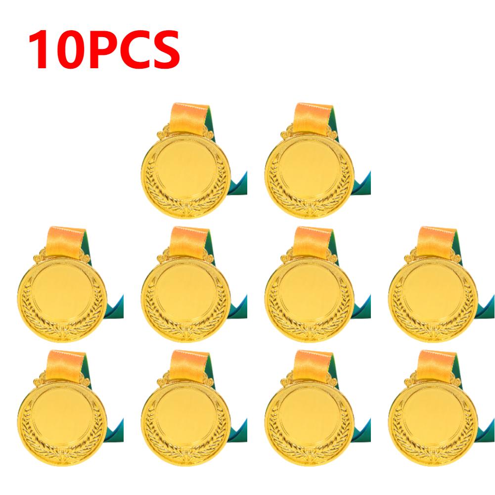 5/10PCS Gold Silver Bronze Award Medal Winner Reward Toys Sport Football Competition Prizes Award Medal For Souvenir Gift