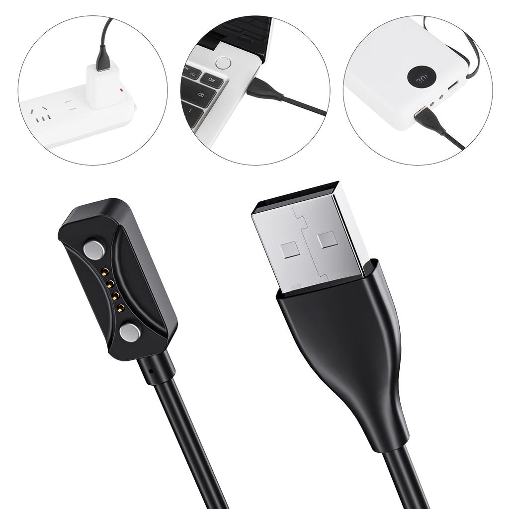 1m Magnetic USB Charging Cable Charger Dock Power Charge Wire Power Charger Cable for Polar Pacer/Pacer Pro/Ignite 3/Vantage V3