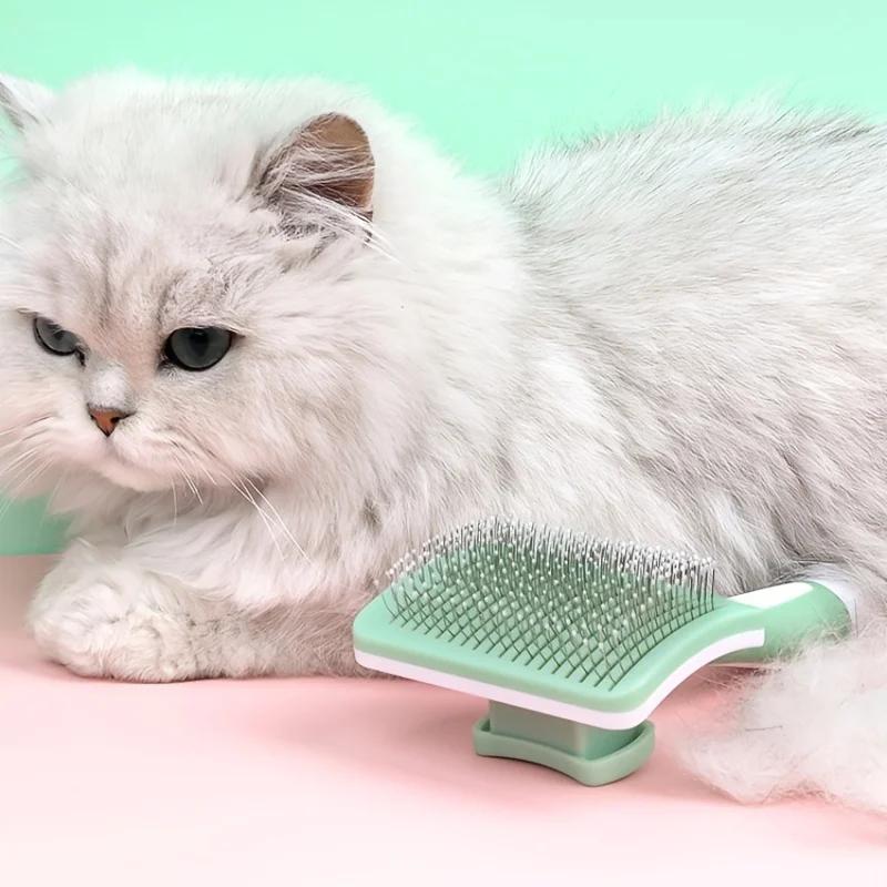 1pcs Pet Hair Removal Comb Undercoat Hair Removal Slicker Brush For Dog And Cat Grooming Tool Pet Cleaning Supplies