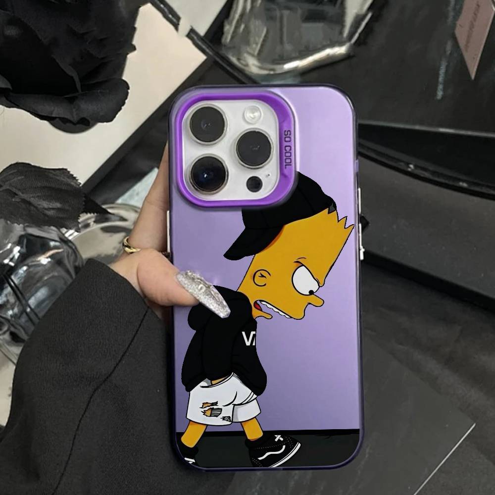 

Anime k-The S-Simpsons-s Phone Case For iPhone 17,16,15,14,13,12,Pro MAX white Matte Shockproof Cover iPhone16pro