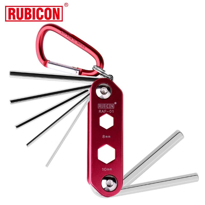 RUBICON RAF-01 11-in-1 Folding Metric Hex Key Wrench Set