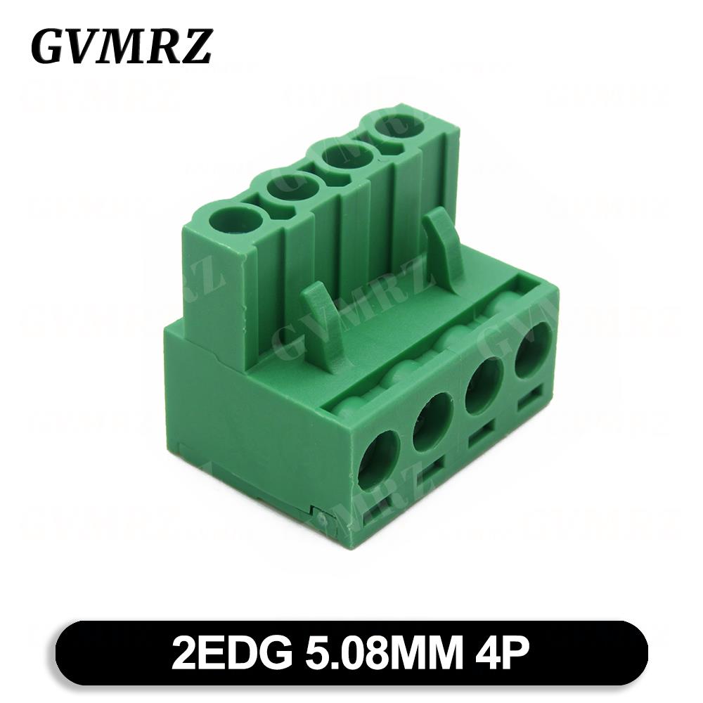 5PCS KF2EDG 2EDGK 5.08mm Terminal Block Female 5.08 PLUG-IN PCB Connector 2EDG PCB 2P 3P 4P 5P 6P 7P 8P 9P 10P 12P