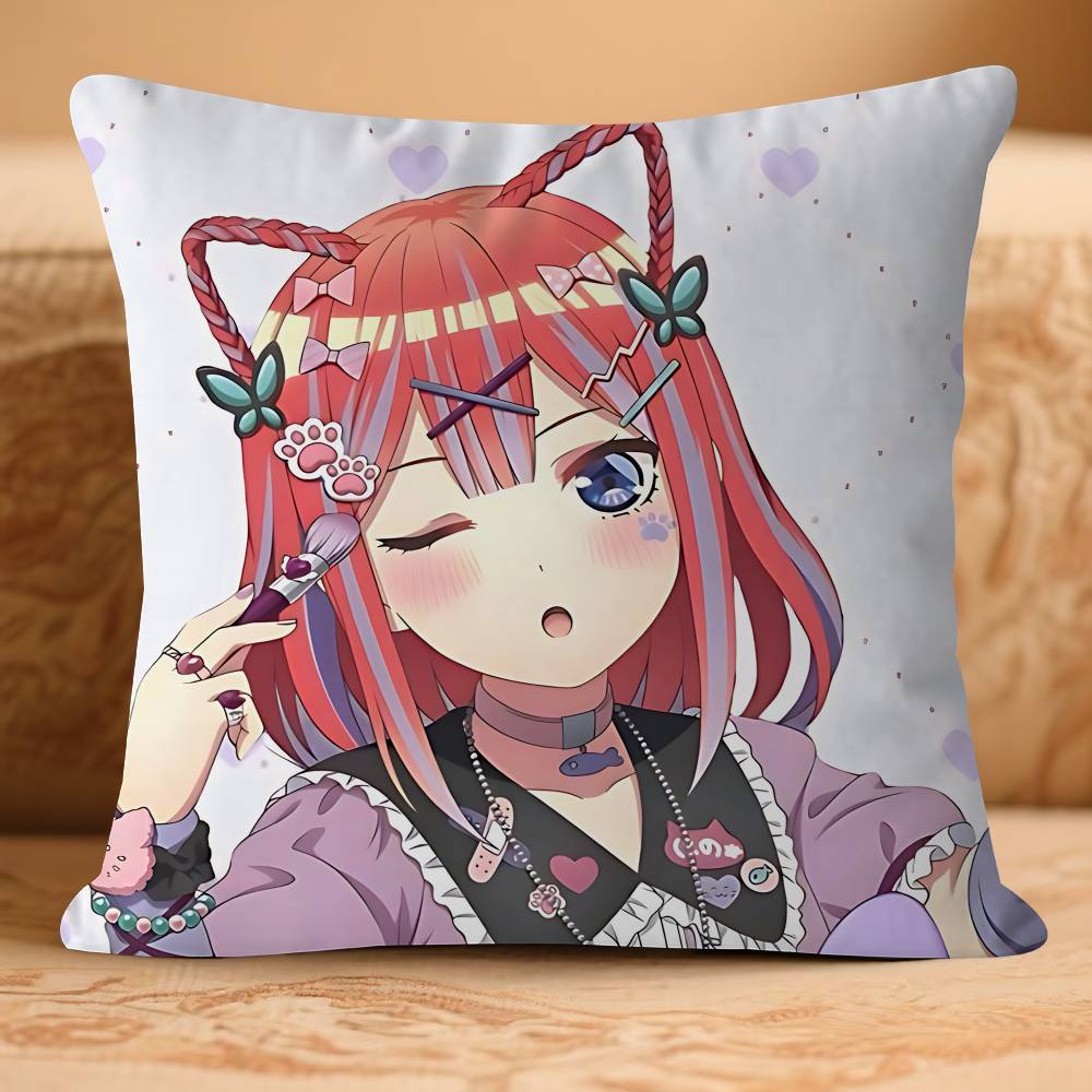 Ni-no Anime N-NakanoS Kissenbezug Abnehmbar Waschbar Kissenbezug – Ganzjährig Weiches Leinen