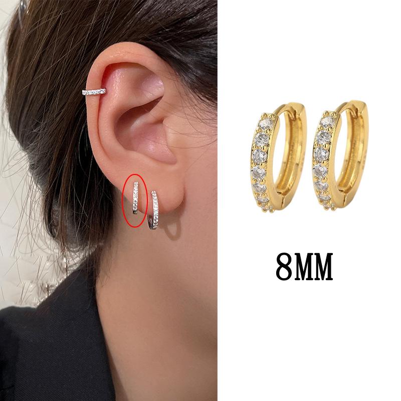 Unisex Diamond Stud Ear Cuff: Men's/Women's Small Cartilage Clip Earring, European/American Style