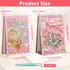 3D Landscape Sticker Book Miniature Scene Sticker Mini Visual Stacking Cabin Scene Sticker Festival Birthday Gift To Student Kid