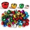 20-30pcs/bag 15/20/25/30mm Mix Color Jingle Bells Christmas Bell Charm Beads Metal Bells For Christmas Festival Party Decoration