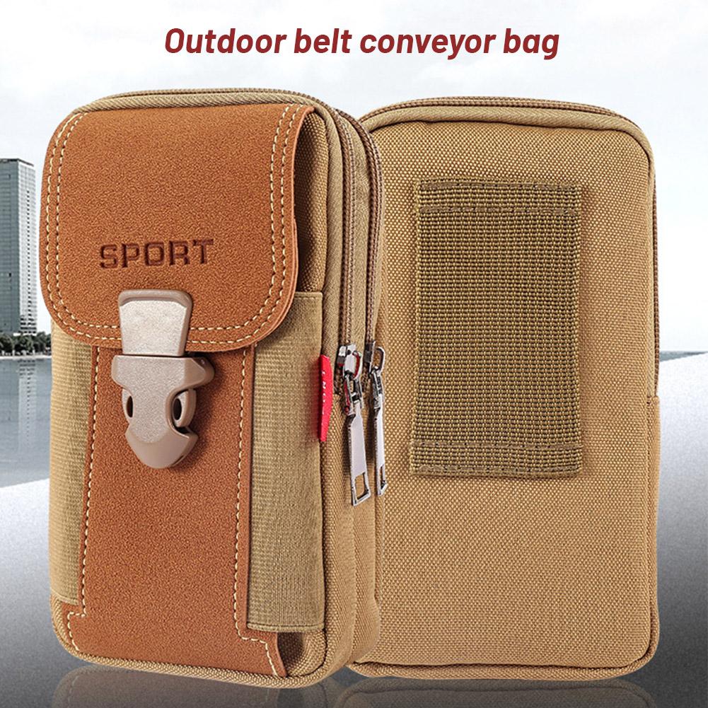 Man Belt Pouch Mobile Phone Bag for Men Phone Holster Bag Molle Waist Bag Pack Small Tactical Duty Belt Backpack Card Holder