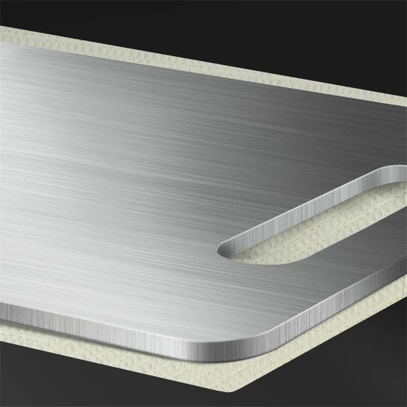 Antibacterial and mold resistant cutting board German high-quality cutting board Thickened 316 stainless steel cutting board