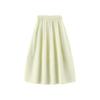 Bust skirt women's new summer high waist and thin umbrella skirt pleated Yamamoto skirt small apricot long skirt