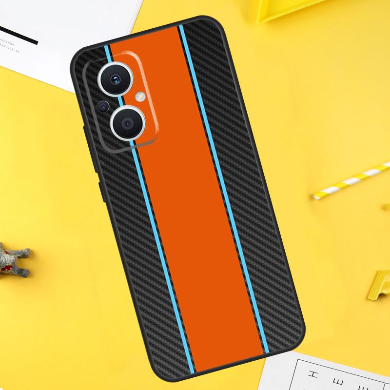 Car Carbon Fibre Pattern For OPPO Reno 7 8 Lite 8T 14F 13F 11F 12F 10 11 12 13 14 Pro OPPO Find X5 X6 X8 X9 Pro Case