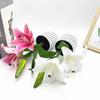 Lily Flower Faux Bonsai Tabletop Decor Interior Arrangement Prop Photographic