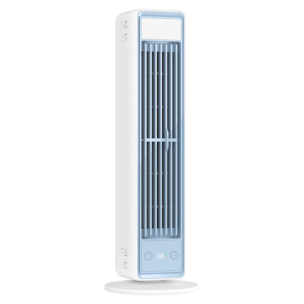 1611mAh Silent Bladeless Tower Fan with Remote Control Multi-Functional Desktop Fan 1 Speeds Cooling Air Cooler for Home Office