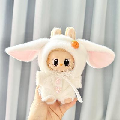 Pour 17cm Labubu Doll Clothes Fashion Clothes Hoodies Doll Clothes Color Match Hoodies Dolls Accessories Cute Decoration Little Cloths