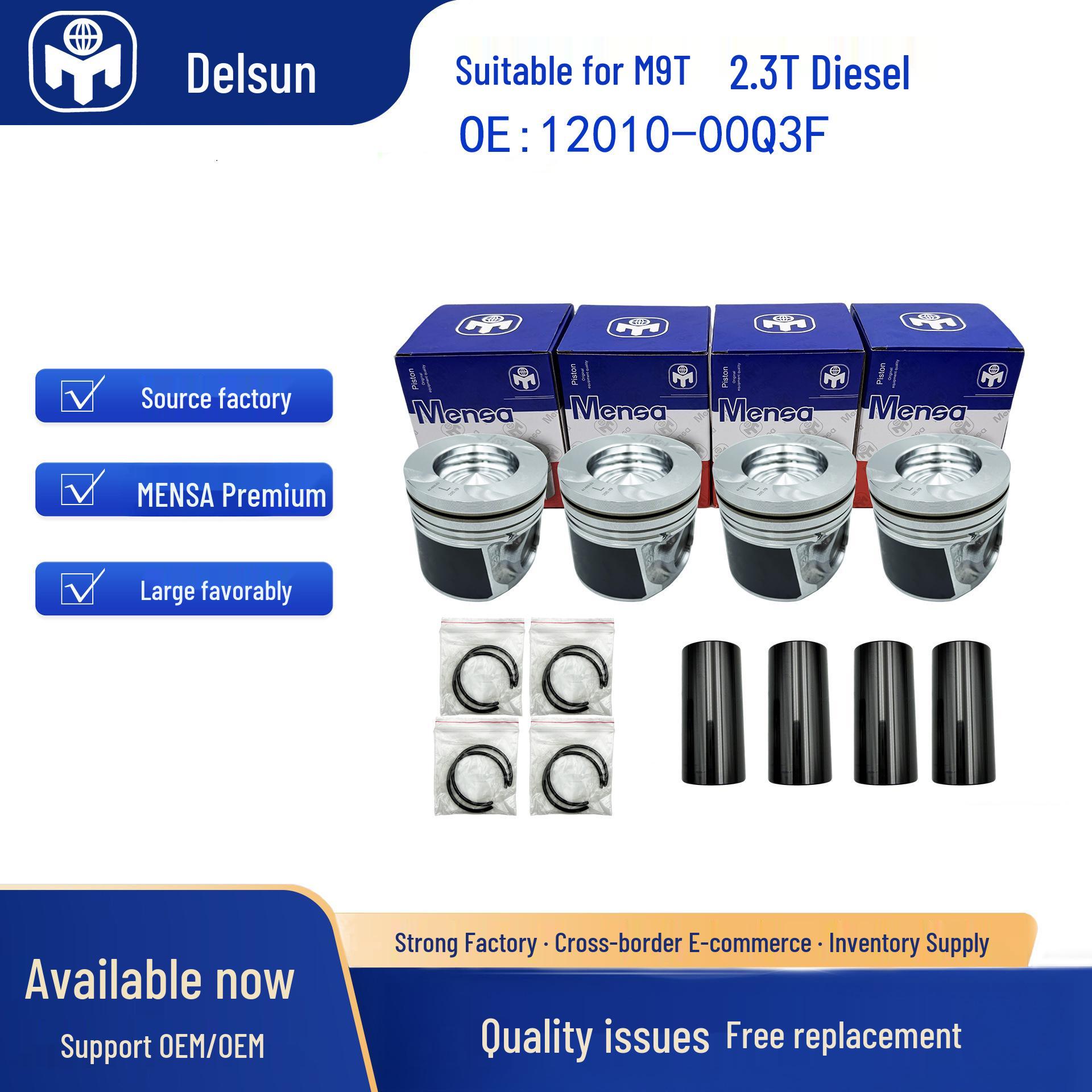 Compatible with Nissan Renault YS23/M9T 2.3T Engine 12010-00Q3F 12011-2ZG6B