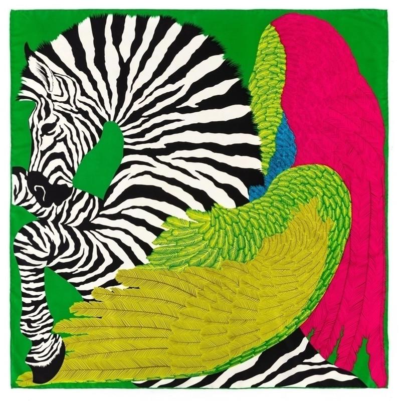 Manual Hand Rolled Twill Silk Scarf Women Timpani Print Square Scarves Echarpes Curled Foulards Femme Wrap Bandana Hijab 90CM