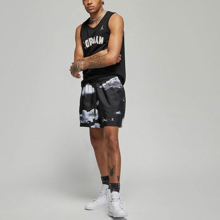 Jordan Cloud Print Sportovní Ležérní Šortky Pánské Spodní Díly Černé DM1377-010