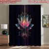 2D Flat Photography Backdrop Popular Background Cloth Colorful Lotus Blossom 100% Polyester Birthday Party Perfect for