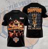 Nova York 2025 Campeões da Copa Camiseta 3D P-5XL Presente Para Fãs Todos os Tamanhos M829