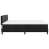 LED Box Spring Bed with Mattress Black 180 x 200 cm Velvet