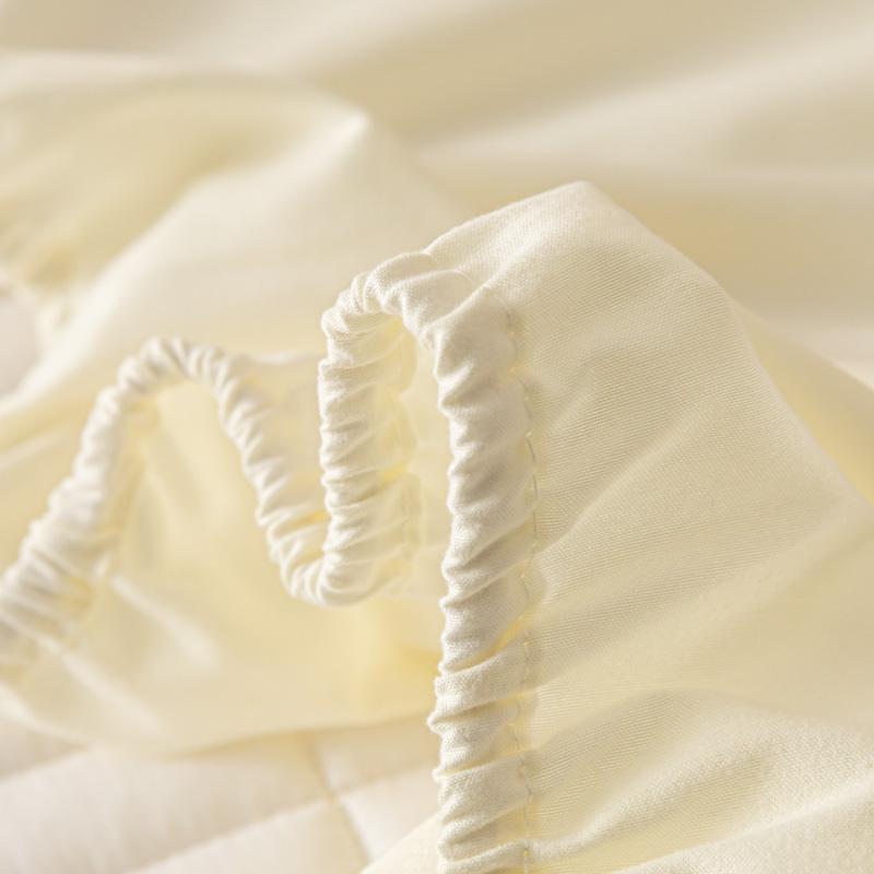 1pc Thicken Quilted Fitted Sheet For Double Bed Solid Color Cotton Anti-mite Bed Cover Fundas De Colchón King Mattress Cover180