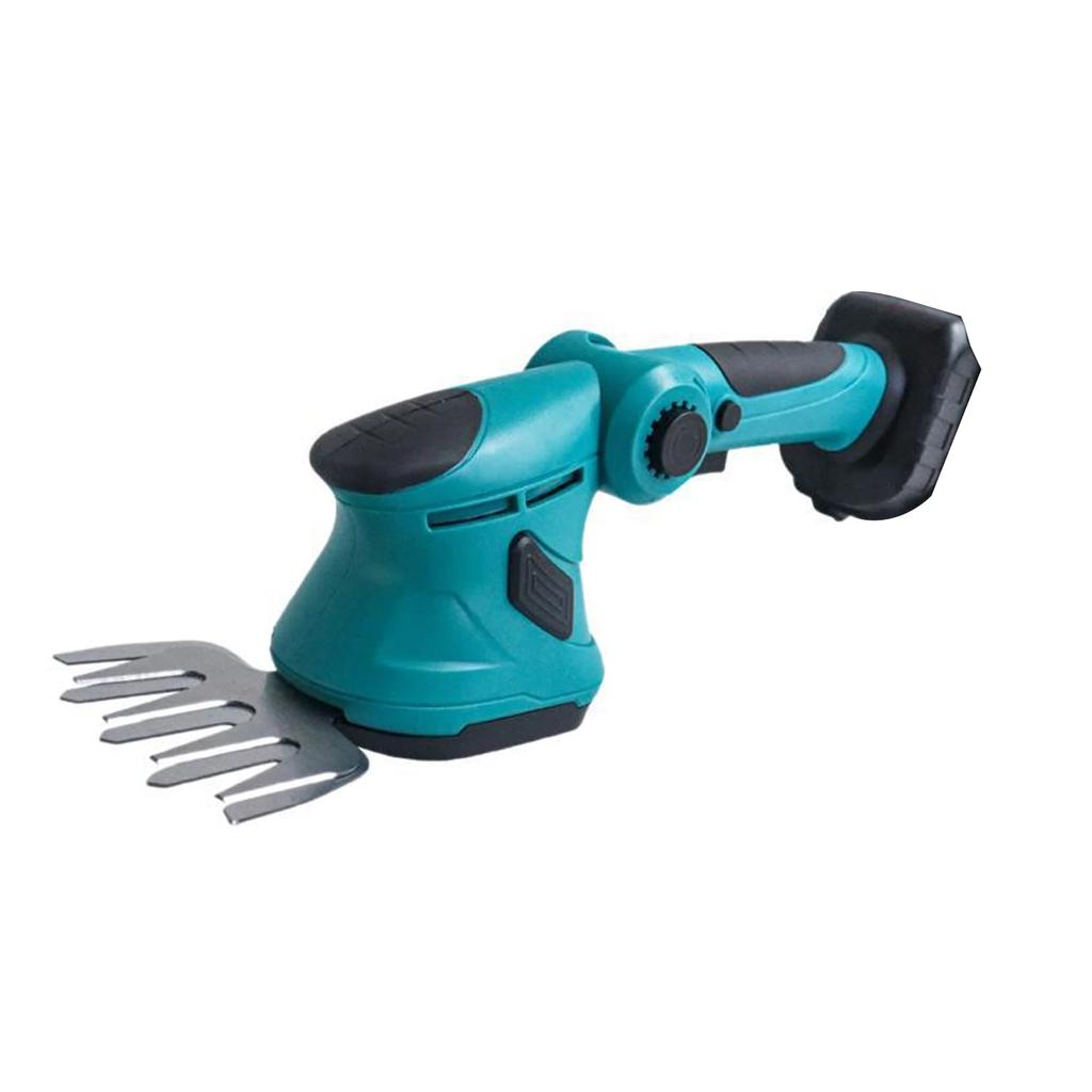 Cordless Electric 2-in-1 Hedge Trimmer Shrub Pruner Mower Handheld Garden Weeding Tool Compatible with Makita 18V Battery