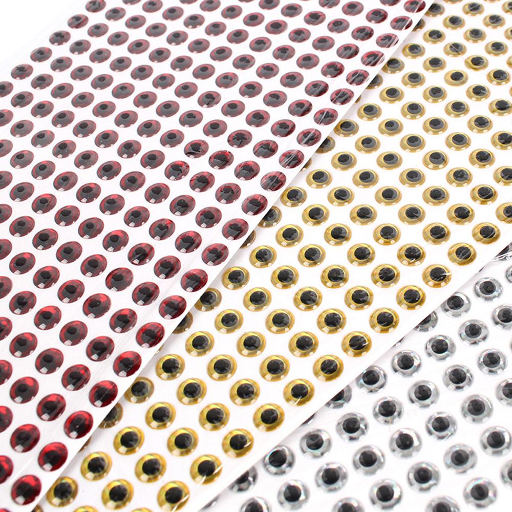 5mm 6mm Simulation 100pcs/lot Eyeball 3D Fish Eyes DIY Eyes Fishing Lure Eyes Artificial Fish Eyes