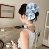 Korean Style Pleated Cloud Crab Claw Hair Clip Mesh Flower Bud Hair Clip Shark Clip Women Accessories