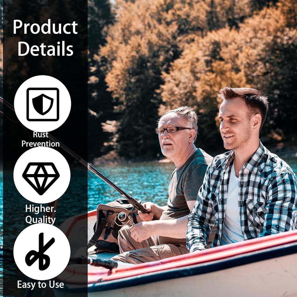 Fishing line scissors, braided fishing line scissors, stainless steel braided fishing line scissors, retractable lanyard, salt w