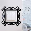 Partition Wallpapers Home Decor - Square Acrylic Mirror Switch Stickers,Self-Adhesive Reflective Decals for Living Room Bedroom