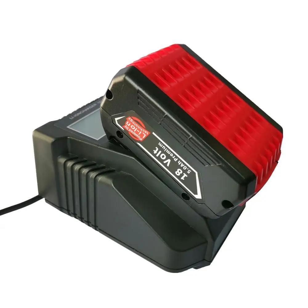 Smart Fast Chargers Power Tool Battery Replacement Chargers With LCD Display For Bosch 14.4V 18V Battery BAT614 BAT609 BAT618