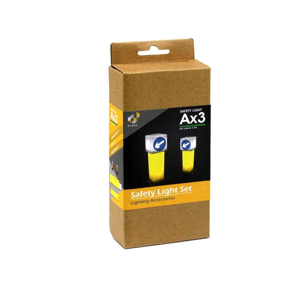 

Tiny City Ax3 Hong Kong Road Safety Island Kit Bollards and Two-Pack Light Set, LED Lighting Accessories for 1/64 Scale Dioramas