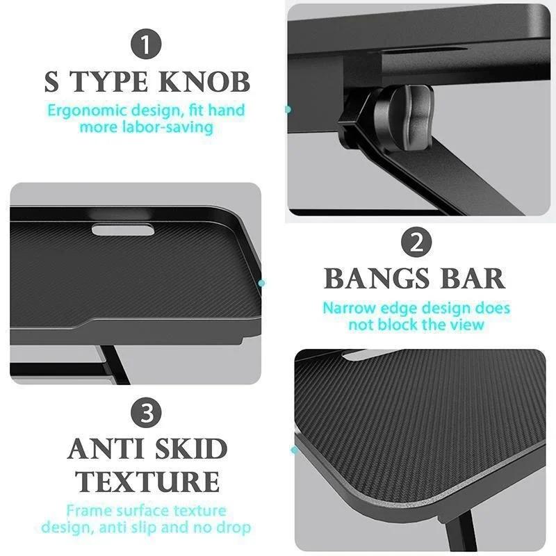 Suport reglabil pentru birou Raft pliabil pentru ecran TV Cutie pentru monitor de computer Router Set-up box pentru birou Suport pentru player Accesorii pentru casă