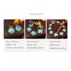 Vintage Wedding Jewelry Sets for Women Round Resin Necklace Earring Bracelet