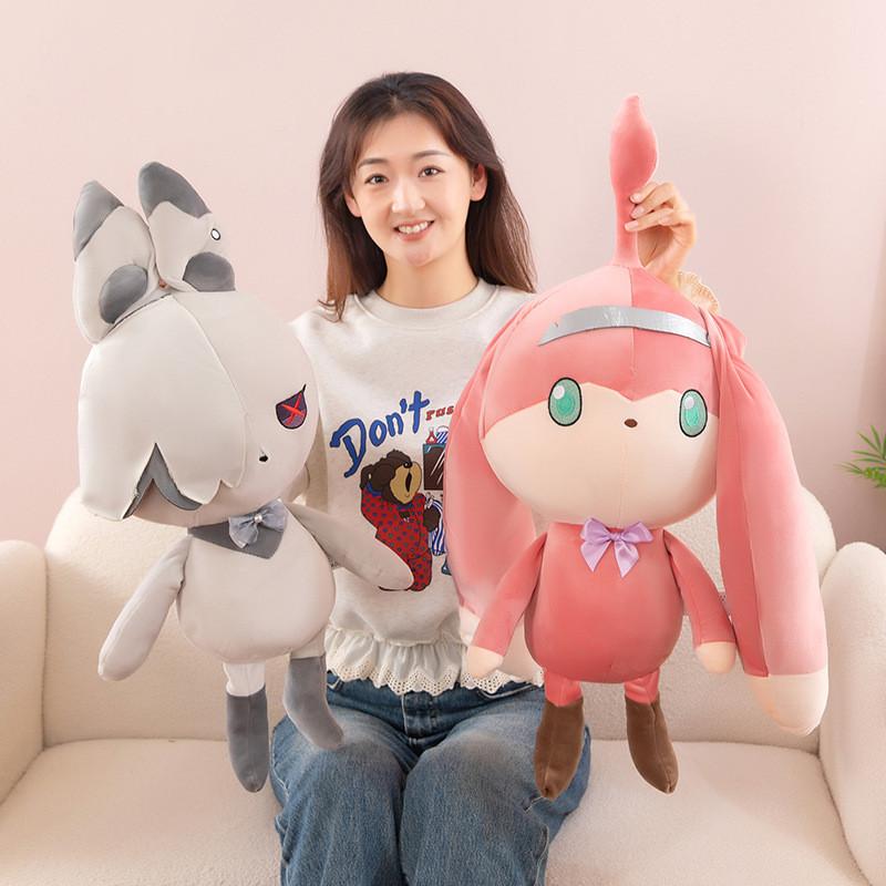 Adorable Genshin Impact Plush Doll Pillow Featuring The Cute Paimon And Klee Characters