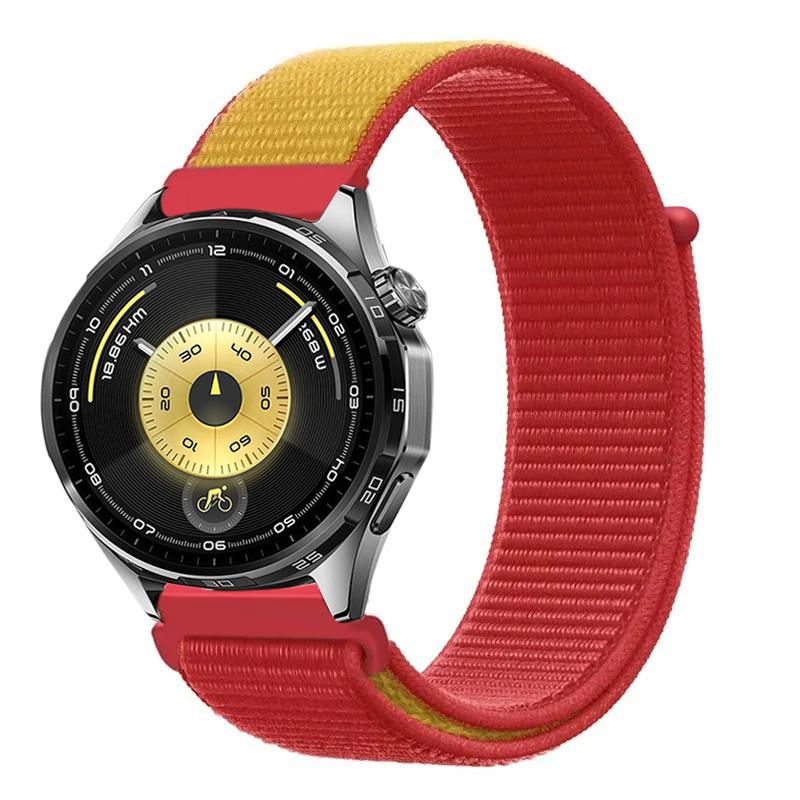 22mm 20mm Nylonarmband für Huawei Watch 5 4 GT6 GT6 Pro GT5-4-3 46mm Armband im Flaggen-Stil Amazfit Bip 6 Active 2 Balance 2 Correa